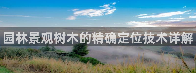 广东新宝电器gg:园林景观树木的精确定位技术详解