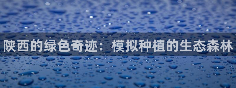 新宝gg开户流程:陕西的绿色奇迹:模拟种植的生态森林